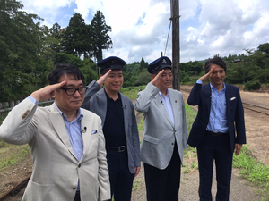 石破茂　お初盆参り